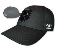Umbro West Ham United Casquette 3D Noire Basecap Hammers Fan OSFA