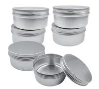 UMCHU 6 Pièces 200ml Boite Ronde en Aluminium