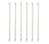 UMCHU 6 pièces tressées Rideau Corde Cravate Ceinture,Perles Rideau Embrasse 40cm, pour Salon, Chambre, café (Blanc)