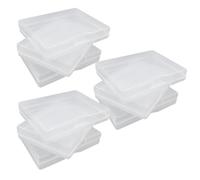 UMCHU 9 Pièces Boîte de Rangement avec Couvercle Rabattable,Boîte de Plastique Transparent,pour Collecte de Petits Objets, Bijoux(9,2 * 6,7 * 1,5 cm)