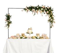 UMCHU Kit d'arche de ballons carrée, pour Anniversaire, Mariage, fête, Noë | Plastique + fer,Noir, réutilisable,réglable,facile à installer,pour la décoration lors de fêtes ou d'événements en tout genre