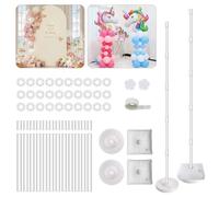 UMCHU Kit D'Arche de Ballons Réutilisable, Arche de ballons,Type de colonne | Plastique, hauteur : 1,5 m, stabilisé par remplissage d'eau, réutilisable, pour les décorations d'anniversaires, de mariages