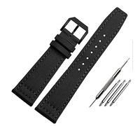 UMCNVV Bracelet de montre en nylon pour IWC série pilote portugais 20 mm 21 mm 22 mm Bracelet de montre en toile Noir Bleu Vert, 20 mm