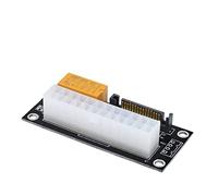UMCNVV Carte adaptateur synchrone 24 broches vers 4 broches/SATA Molex double bloc d'alimentation d'alimentation synchronisation ATX Add2psu pour l'exploitation minière (10 pièces vers SATA noir)