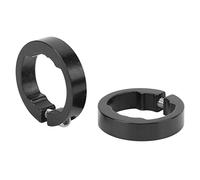 UMDHAIYI Anneaux de serrage pour poignées de guidon de vélo pour 22,2 mm, pinces à mâchoires de verrouillage en alliage d'aluminium avec plusieurs choix de couleurs, installation (Noire)