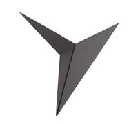 UMDHAIYI Applique murale LED en fer moderne industriel de forme triangulaire, lumière chaude, lampe de lecture pour chambre à coucher, salon, hôtel, bar, 85 à 265 V, noir