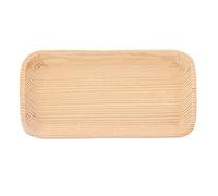 UMDHAIYI Assiettes en bois pour servir des collations, planches de collations robustes, élégants plateaux rustiques de présentation d'aliments pour fêtes, mariages, pique-niques, 14 x 7 x 1,5 cm