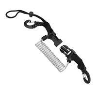 UMDHAIYI Caméra en Fil d'acier, Coque de plongée, boîtier étanche, Connexion sûre à dégagement Rapide, Boucle de Suspension, Corde à Ressort, Sangle Anti-Perte (Gris)