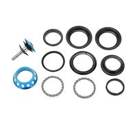 UMDHAIYI Casque de vélo de montagne, roulement en métal durable, diamètre de 44 mm, coque galvanisée, pour une rotation douce et silencieuse, remplacement pour vélos BMX (Bleue)