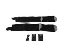 UMDHAIYI Chaussettes chauffantes électriques pour l'hiver, 3 réglages de température, fibre de carbone à chauffage rapide, conception étanche, alimentées par batterie