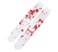 UMDHAIYI Chaussettes d'halloween sanglantes aux Genoux, Design taché Unique, Accessoires de Costume de Festival d'horreur pour Femmes et Hommes, pour UMDHAIYI