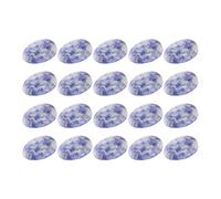 UMDHAIYI Lot de 20 cabochons ovales en pierre pour la fabrication de bijoux, colliers, bracelets, boucles d'oreilles, dos plat, pierres précieuses de guérison pour l'équilibre des chakras