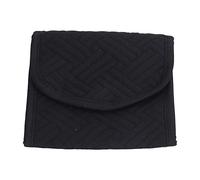 UMDHAIYI Organisateur de Bijoux de Voyage, Pochette Pliable en Plein air, Sac pour Colliers, Boucles d'oreilles, bagues S (Noir)
