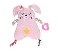 UMDHAIYI Peluche sucette pour bébé, aide à dormir relaxant avec texture en velours, dentition à mâcher, couverture de sécurité lavable, compagnon câlin pour (lapin)