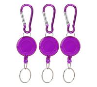 UMDHAIYI pour la marque, mousqueton compact léger, facile à utiliser, corde en nylon durable, coque en plastique pour les activités de plein air, équipement de camping, équipement (Violette)