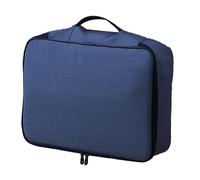 UMDHAIYI Sac de Rangement pour Certificat, Sac pour Documents Oxford, Pochette de Rangement Multicouche, Sac d'identification avec Serrure à Code sécurisée (Bleu foncé)