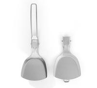 UMDHAIYI Spatule pliante pour l'extérieur, batterie de cuisine de camping compacte, spatule portable en acier inoxydable pour barbecue, mini outil de cuisine résistant à la