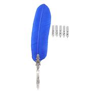 UMDHAIYI Stylo plume plume Vintage européen calligraphie Quill Dip stylo décor à la maison cadeau (Bleue)