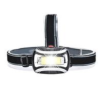 UMDHAIYI Super Mini Lampe Frontale, Légère, Portable, Source de Lumière COB, 3 Modes, Réglage à 180°, pour Activités de Plein Air, Cyclisme, Camping ((noire))