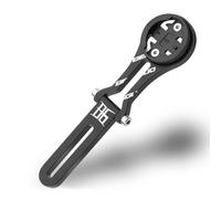 UMDHAIYI Support d'ordinateur de vélo pour Route, Alliage d'aluminium de Haute qualité, Angle de Vision réglable, Verrouillage sécurisé, Compatible avec Wahoo Bryton, Comprend Une (Noire)