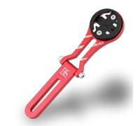 UMDHAIYI Support d'ordinateur de vélo pour Route, Alliage d'aluminium de Haute qualité, Angle de Vision réglable, Verrouillage sécurisé, Compatible avec Wahoo Bryton, Comprend Une (Rouge)