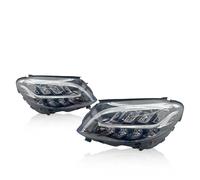 UMDJJU Feux Avant Voiture Pour Benz Classe C W205 2019 Clignotants Feux De Jour Phare LED Lampe Frontale Complète Modifiée Feux Avant Voiture