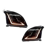 UMDJJU Feux Avant Voiture Pour Toyota Pour Prado Phare LED 2003-2009 Phares LC120 Pour DRL Clignotant Feux De Route Angel Eye Projecteur Lentille Phare Feux Avant Voiture