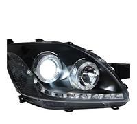 UMDJJU Feux Avant Voiture Pour Toyota Pour Vios 2008-2013 Pour Ensemble De Phares Automatiques Pour LED Accessoires Lentille Projecteur Haute Configuration Feux Avant Voiture Feux Avant Voiture