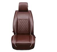 UMDJJU Lot Complet Housses Siège Voiture Housse Protection Universelle Cuir Imperméable 1 Siège Voiture Tapis Coussin Avant Automobile avec Dossier Plupart des Intérieurs(Brown)