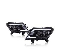 UMDJJU Phare Feux Avants Pour Nissan Pour Navara (2014-2022) Kit De Phares LED Avec Clignotants Dynamiques Et Feux Jour (DRL) Phare Avant