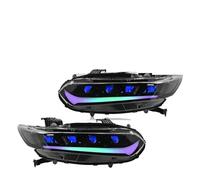 UMDJJU Pour Accord 10e Génération 2018-2022 Ensemble De Phares Avant Clignotants Séquentiels Pour DRL Accessoires Automobiles Phares À LED Feux Avant Voiture(Right-hand drive,R*GB Demon Eye)