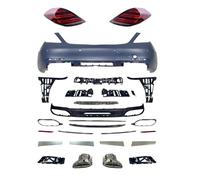 UMDJJU Pour Benz 2014-2018 W222 Style Kit Carrosserie Accessoires De Voiture Avant Arrière Pare-chocs Phares Feux Arrière Feux Avant Voiture(Rear With Lights)