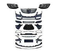 UMDJJU Pour Benz 2014-2018 W222 Style Kit Carrosserie Accessoires De Voiture Avant Arrière Pare-chocs Phares Feux Arrière Feux Avant Voiture(Front With Lights)