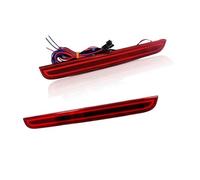 UMDJJU pour Dodge pour Challenger 2015-up Fonction Feux Antibrouillard Arrière Style Optique 3D Kit Réflecteur Pare-Chocs LED Complet Feu Freinage Antibrouillard Arrière(Red Lens)