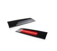 UMDJJU pour Ford pour Transit pour Personnalisé 2016-up 12V LED 3ème Troisième Feu Stop Arrière Haut Niveau Montage Lampe Arrêt 2009953 2 Pièces Feu Freinage Antibrouillard Arrière(1Pair Black Lens)