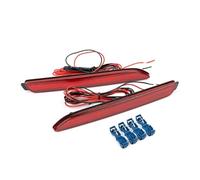 UMDJJU pour Lexus is F NX 300t 300h 200 RC 200t 2X LED Réflecteur De Pare-Chocs Arrière Feu Stop Arrière Feu Freinage Antibrouillard Arrière(Red Lens)