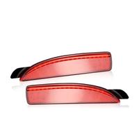 UMDJJU pour Mazda 2 DY 3 pour Axela BK5P BKEP BK3P 5 CR19 6 pour Atenza GJ D350-51-5L0C Kit Réflecteur Pare-Chocs Arrière LED avec Feu Stop Intégré Feu Freinage Antibrouillard Arrière(2pcs Red Lens)
