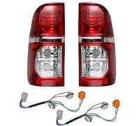 UMDJJU Pour Toyota Pour Hilux 2005-2015 Paire Feux Arrière Gauche Droit Avec Fils Feu D'avertissement Feu Recul Feu Frein Arrière