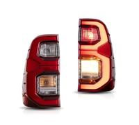 UMDJJU Pour Toyota Pour Hilux 2015-2020 2x Ensemble De Feux Arrière Voiture LED Clignotants Feux Arrière DRL Feu Arrière Feu Frein Arrière