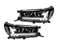 UMDJJU Pour Toyota Pour Hilux Pour Revo Pour Vigo 2015-2021 Phare De Voiture Projecteur Deux Lentilles Dynamique Clignotant Accessoires Feux Avant Voiture