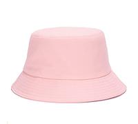 Umeepar - Chapeau bob Unisexe 100% Coton - Chapeau de Soleil Pliable - Plaine Rose