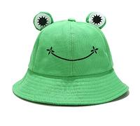 Umeepar Chapeau bob unisexe grenouille pliable pour homme et femme, vert, Taille unique