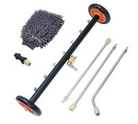 Umelee Nettoyeur Haute Pression, Nettoyeur de Dessous de Caisse de Voiture, avec 3 Tubes D'Extension et Raccord Rapide 1/4", Balai à Eau, Lavage de Dessous de Caisse de Voiture 4000 PSI