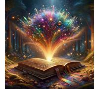 Umfarvt 5D Books Inspiration Diamond Painting Kits for Adults Kids,DIY Square Full Drill diamond art painting kits,Canvas Embroidery Diamond Art Craft for Home Wall Decor 50x50cm