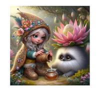 Umfarvt 5D Cape Fairy Diamond Painting Kits for Adults Kids,DIY Square Full Drill diamond art painting kits,Canvas Embroidery Diamond Art Craft for Home Wall Decor 70x70cm