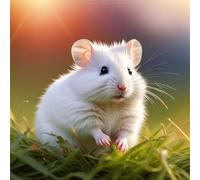 Umfarvt 5D Cute Hamster Diamond Painting Kits for Adults Kids,DIY Square Full Drill diamond art painting kits,Canvas Embroidery Diamond Art Craft for Home Wall Decor 70x70cm