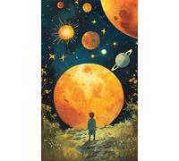 Umfarvt 5D Diamond Art Painting,Moon Planet Boy Diamond Painting Kits for Adults,DIY Square Full Drill Canvas Embroidery Cross Stitch,Diamond Arts Crafts Painting Pictures for Home Wall Decor 40x90cm