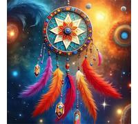 Umfarvt 5D Dreamcatcher Universe Diamond Painting Kits for Adults Kids,DIY Square Full Drill diamond art painting kits,Canvas Embroidery Diamond Art Craft for Home Wall Decor 50x50cm