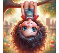 Umfarvt 5D Girl Garden Diamond Painting Kits for Adults Kids,DIY Square Full Drill diamond art painting kits,Canvas Embroidery Diamond Art Craft for Home Wall Decor 100x100cm