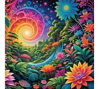 Umfarvt 5D Tropical Plants Diamond Painting Kits for Adults Kids,DIY Square Full Drill diamond art painting kits,Canvas Embroidery Diamond Art Craft for Home Wall Decor 60x60cm